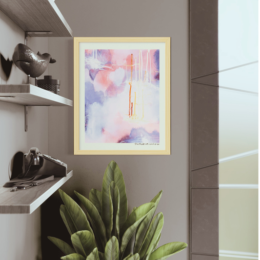 Deep Thoughts With a Pinch Of Rage – limited edition abstract art print for midlife women by Le Paused.