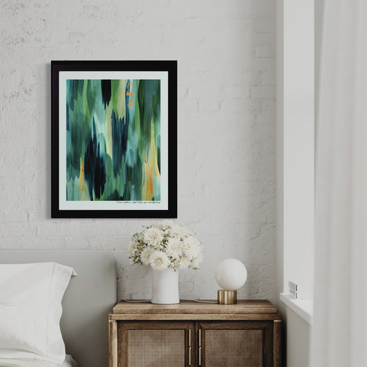 I Have Patience. Just Not For Your Dumbfuckery – limited edition abstract art print for midlife women by Le Paused.