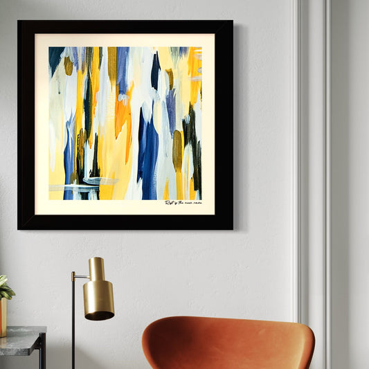 Limited edition fine art print titled 'Rest Is the New Rave', elegant from afar and honest up close.