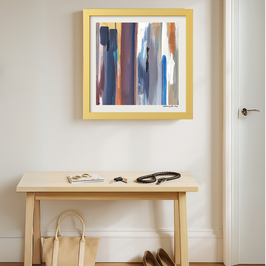 Untaming the Chaos – limited edition abstract art print for midlife women by Le Paused.