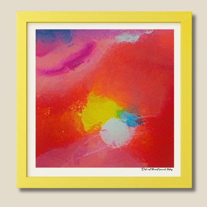 Did Not Throat Punch Today – limited edition abstract art print for midlife women by Le Paused.
