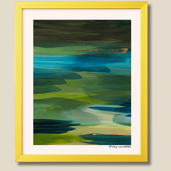 Feeling Unpredictable – limited edition abstract art print for midlife women by Le Paused.