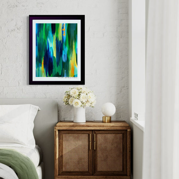 Limited edition fine art print titled 'I Have Patience. Just Not For Your Dumbfuckery', elegant from afar and honest up close.