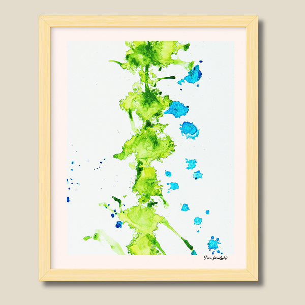 I'm Fine (ish) – limited edition abstract art print for midlife women by Le Paused.