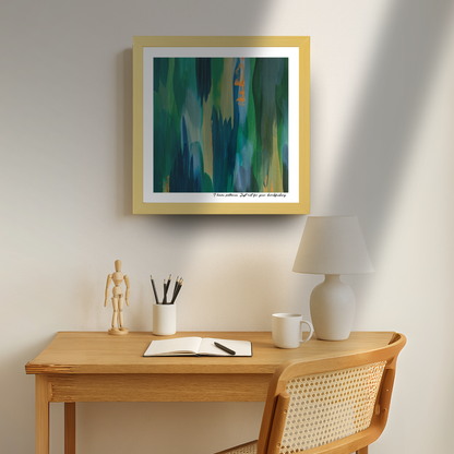 I Have Patience. Just Not For Your Dumbfuckery – limited edition abstract art print for midlife women by Le Paused.