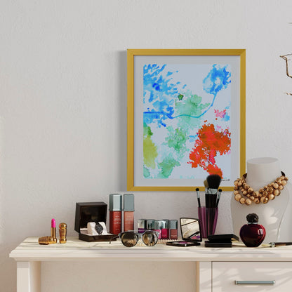 Limited edition fine art print titled 'Insomniacs Unite', elegant from afar and honest up close.