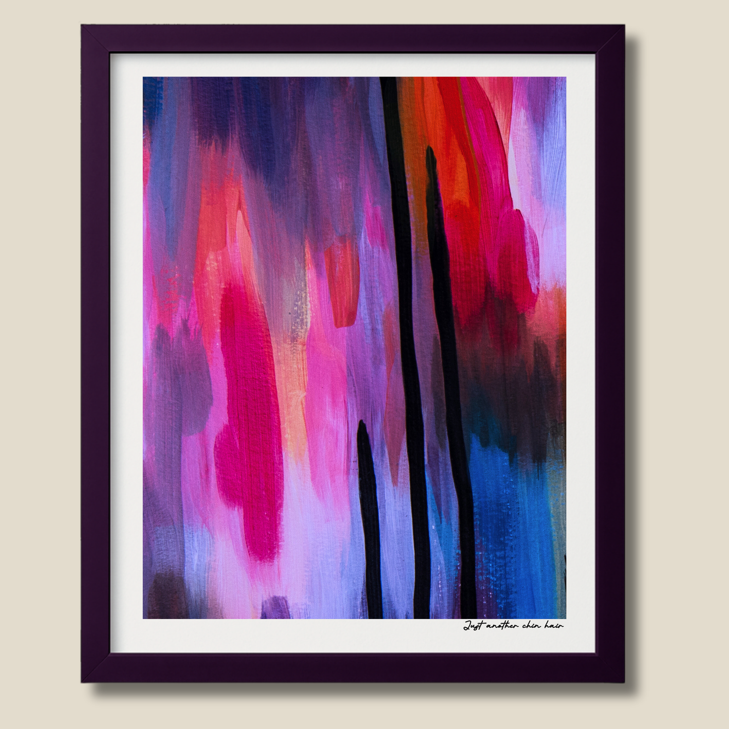 Just Another Chin Hair – limited edition abstract art print for midlife women by Le Paused.