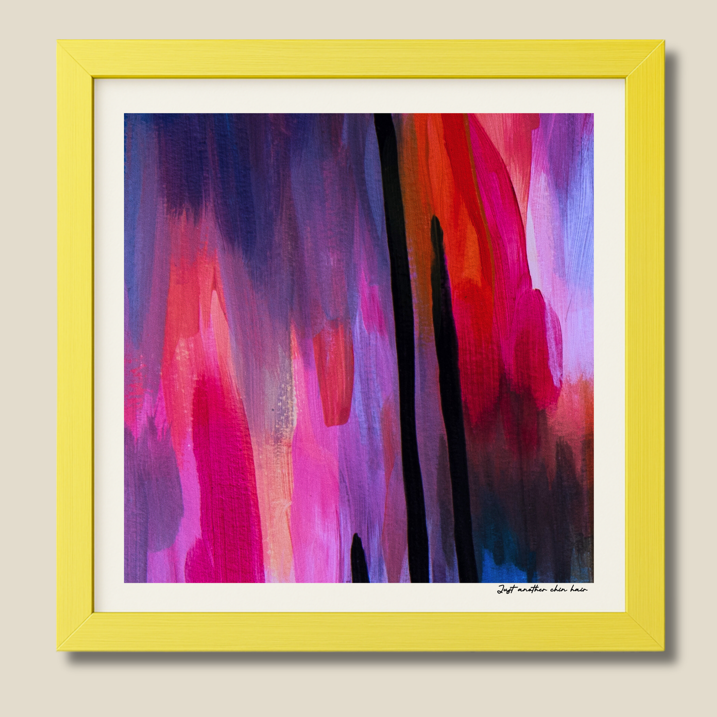 Just Another Chin Hair – limited edition abstract art print for midlife women by Le Paused.