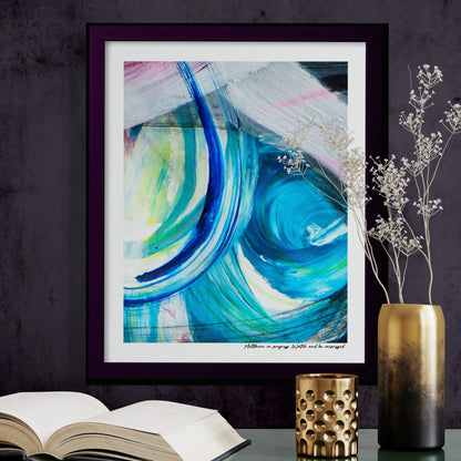 Limited edition fine art print titled 'Meltdown in Progress. Watch and Be Impressed', elegant from afar and honest up close.