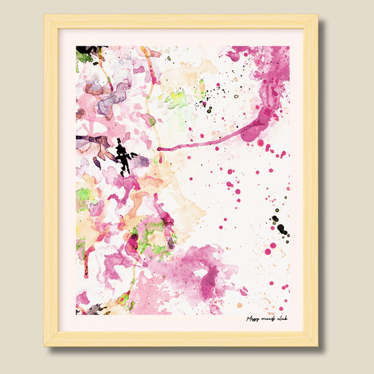 Messy Moods Club – limited edition abstract art print for midlife women by Le Paused.