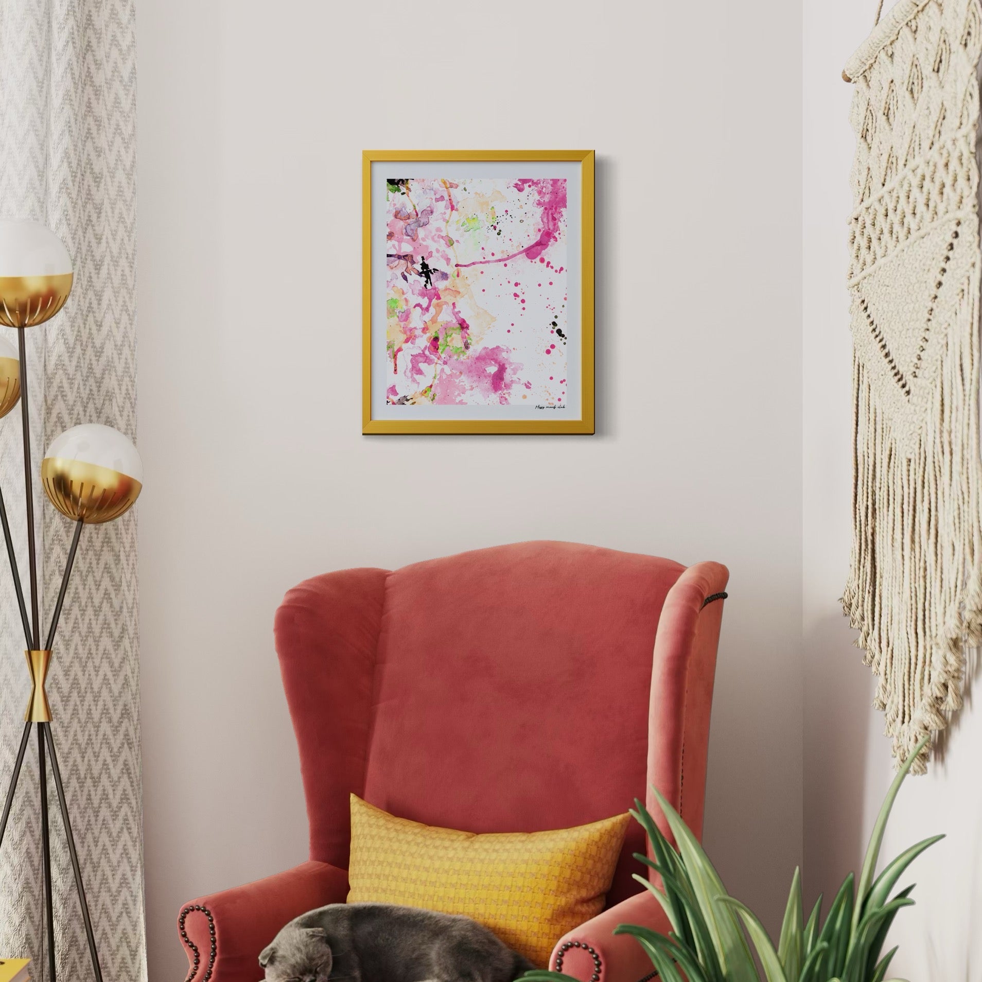 Limited edition fine art print titled 'Messy Moods Club', elegant from afar and honest up close.