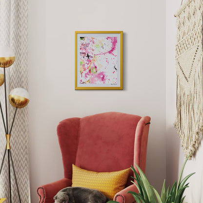 Limited edition fine art print titled 'Messy Moods Club', elegant from afar and honest up close.