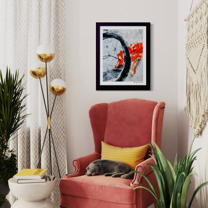 Limited edition fine art print titled 'My Rage Is My Rigor', elegant from afar and honest up close.