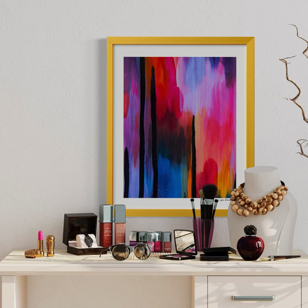 Limited edition fine art print titled 'Shut Up. I Hear You Breathing', elegant from afar and honest up close.