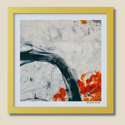 My Rage Is My Rigor – limited edition abstract art print for midlife women by Le Paused.