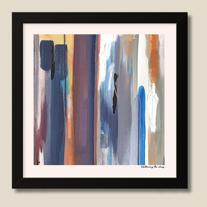 Untaming the Chaos – limited edition abstract art print for midlife women by Le Paused.
