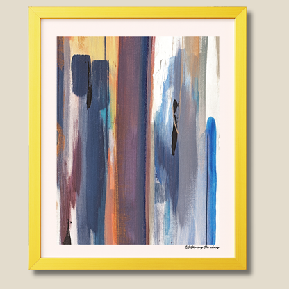 Untaming the Chaos – limited edition abstract art print for midlife women by Le Paused.