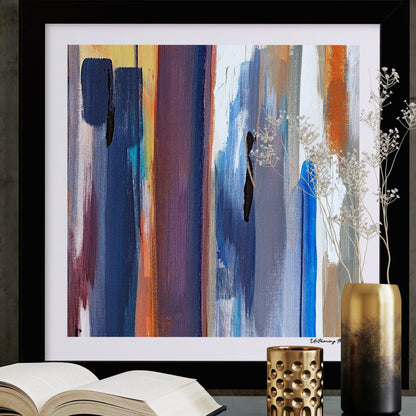 Limited edition fine art print titled 'Untaming the Chaos', elegant from afar and honest up close.