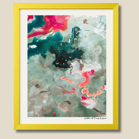 Watch Out, I May Be Feral – limited edition abstract art print for midlife women by Le Paused.