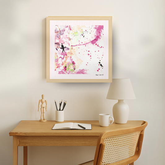 Messy Moods Club – limited edition abstract art print for midlife women by Le Paused.