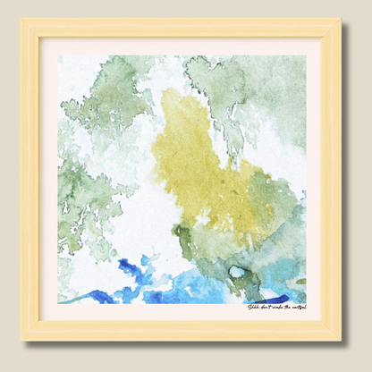Shhhh Don't Wake The Cortisol – limited edition abstract art print for midlife women by Le Paused.